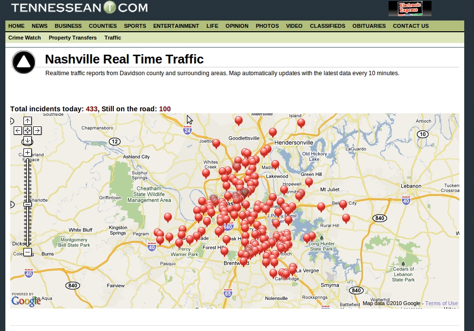 Under all those dots there is a city…